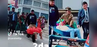 Pareja tuvo que ser cargada en carretillas tras matrimonio en Puno: “¿Qué pasó aquí?” Pareja tuvo que ser cargada en carretillas tras matrimonio en Puno: “¿Qué pasó aquí?”