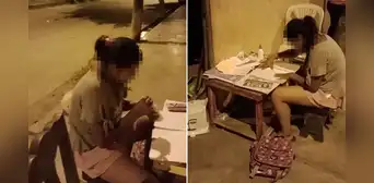 Menor remece las redes al ser captada estudiando bajo un poste de luz en Chimbote