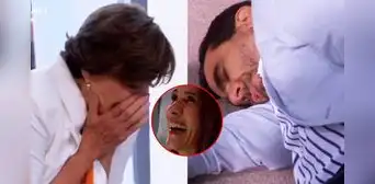 "AFHS": Diego Montalbán descubre que engañó a Francesca con Claudia Llanos y se desmaya