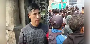 Universitarios se enfrentan con PNP para exigir construcción de pabellón en facultad de Educación Universitarios se enfrentan con PNP para exigir construcción de pabellón en facultad de Educación