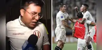 Hincha de Universitario se emocionó hasta las lágrimas por empate ante Goiás: "Esa es la garra"