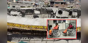 Cinco obreros resultan heridos al desplomarse techo de reservorio en Arequipa Cinco obreros resultan heridos al desplomarse techo de reservorio en Arequipa