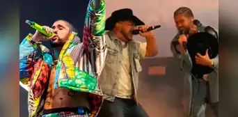¡Remecieron Coachella! Bad Bunny y Grupo Frontera presentaron por primera vez su tema "Un x100to" ¡Remecieron Coachella! Bad Bunny y Grupo Frontera presentaron por primera vez su tema "Un x100to"