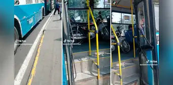 ¿Y cómo lo subieron? Pasajeros quedan sorprendidos al ver una motocicleta dentro de un bus ¿Y cómo lo subieron? Pasajeros quedan sorprendidos al ver una motocicleta dentro de un bus