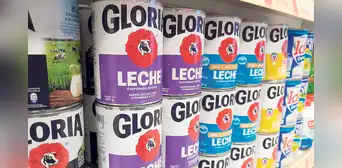 Tarro morado de Gloria aún no llega al Vaso de Leche Tarro morado de Gloria aún no llega al Vaso de Leche