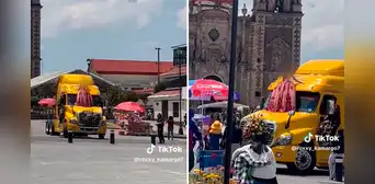 ¡Dejó atrás a las limusinas! Quinceañera llega a su fiesta montada en el tráiler de su padre