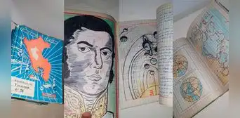 Muestra cuadernos de su papá cuando estaba en el colegio y sorprende con sus dibujos: “Oro puro” Muestra cuadernos de su papá cuando estaba en el colegio y sorprende con sus dibujos: “Oro puro”