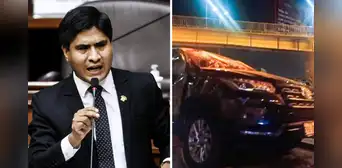Congresista Wilson Soto sufrió un aparatoso accidente: auto dio 4 vueltas de campana