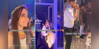 Arruinan torta de matrimonio y novio tiene reacción que sorprende a todos: “El indicado”