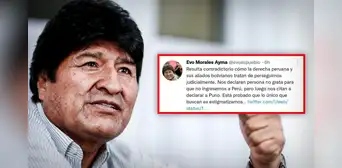 Evo Morales: "Nos declaran persona no grata en Perú, luego nos citan a declarar a Puno" Evo Morales: "Nos declaran persona no grata en Perú, luego nos citan a declarar a Puno"