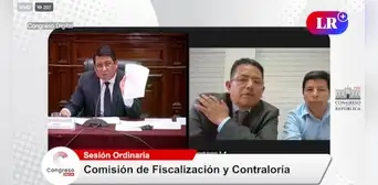 Pedro Castillo se hizo presente en la Comisión de Fiscalización por caso Anguía