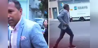 ‘Chorri’ Palacios sale huyendo de establecimiento al ser abordado por reportera de “Amor y Fuego” ‘Chorri’ Palacios sale huyendo de establecimiento al ser abordado por reportera de “Amor y Fuego”