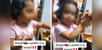 ¿Arepa o pollo a la brasa? Respuesta de una niña de madre venezolana se volvió viral