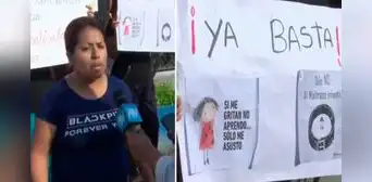 "Ellos tienen miedo": padres denuncian maltratos de profesora en colegio de SJL "Ellos tienen miedo": padres denuncian maltratos de profesora en colegio de SJL