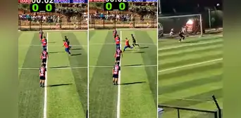 ¡A los 4 segundos! El increíble gol de media cancha anotado en la Copa Perú ¡A los 4 segundos! El increíble gol de media cancha anotado en la Copa Perú