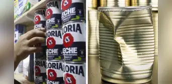 ¿Por qué no deberías consumir la leche que viene en latas abolladas?