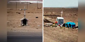¿Por qué se colocan pequeñas 'tumbas' al lado de las carreteras? Este es su curioso origen