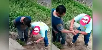 Hallan a hombre atado de manos y pies en plena carretera Ramiro Prialé Hallan a hombre atado de manos y pies en plena carretera Ramiro Prialé