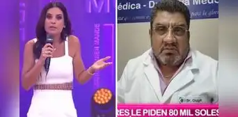 María Pía hace llamado a las autoridades ante extorsión al Dr. César Olaya María Pía hace llamado a las autoridades ante extorsión al Dr. César Olaya