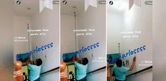 Lo busca la NASA: no llegaba al techo y decide adaptar una botella a un palo para colocar un foco Lo busca la NASA: no llegaba al techo y decide adaptar una botella a un palo para colocar un foco