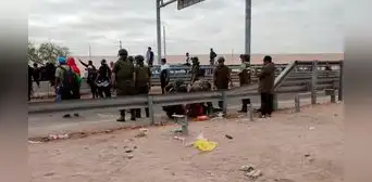 Ciudadano recibe impacto de una piedra tras enfrentamientos con PNP en la frontera con Chile Ciudadano recibe impacto de una piedra tras enfrentamientos con PNP en la frontera con Chile
