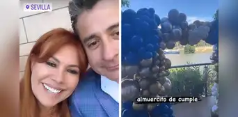 Magaly Medina celebra cumpleaños de su esposo, Alfredo Zambrano, con gran fiesta en España