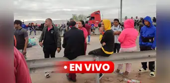 Crisis en frontera Perú y Chile EN VIVO: ciudadanos extranjeros bloquean la vía fronteriza