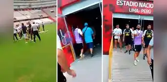 Hinchas de Cristal irrumpieron en el Nacional y confrontaron a jugadores por mal momento Hinchas de Cristal irrumpieron en el Nacional y confrontaron a jugadores por mal momento