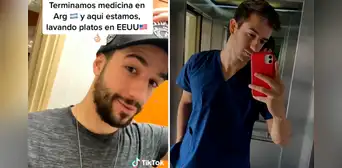 Médico argentino gana más dinero lavando platos en EE. UU.: “Te puedes comprar lo que quieras”