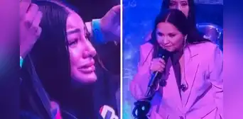 Cantante Ana Gabriel, en medio de su concierto, le pide disculpas a Yailin y ella rompe en llanto Cantante Ana Gabriel, en medio de su concierto, le pide disculpas a Yailin y ella rompe en llanto