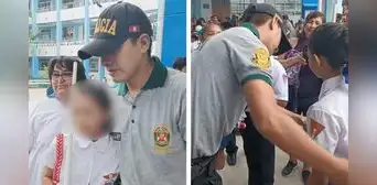 ¡Emotivo! Policía hace de padrino de niña brigadier por ausencia de sus padres en colegio de Ucayali ¡Emotivo! Policía hace de padrino de niña brigadier por ausencia de sus padres en colegio de Ucayali