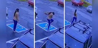 Mujer fue contratada en una empresa y lo celebra con peculiar baile en plena calle: "Qué linda"