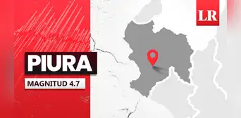 Temblor de magnitud 4.7 se sintió en Piura hoy, según IGP Temblor de magnitud 4.7 se sintió en Piura hoy, según IGP