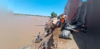 Chiclayo: Río Chancay se encuentra a dos metros de viviendas  en sector de Callanca