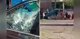 Jóvenes intentaron robar un auto, pero terminaron atropellados Jóvenes intentaron robar un auto, pero terminaron atropellados