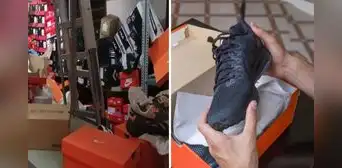 Delincuentes roban 200 zapatillas en tienda de Huancayo, pero todas eran del pie derecho Delincuentes roban 200 zapatillas en tienda de Huancayo, pero todas eran del pie derecho