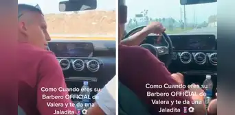 “Es uno del pueblo”: chiclayano Alex Valera se luce escuchando cumbia en lujoso Mercedes-Benz