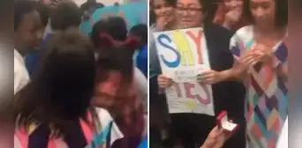 Profesora corre a detener ‘pelea’ de sus alumnos, pero se lleva la mayor sorpresa de su vida: “Hermoso todo”