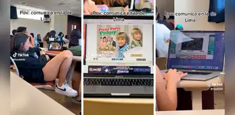 Alumnos de la U de Lima sorprenden al ver diferentes programas en plena clase: "Así era yo"
