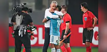 Tiago Nunes explicó abrazo con Yoshimar Yotún tras triunfo de Sporting Cristal en la Libertadores Tiago Nunes explicó abrazo con Yoshimar Yotún tras triunfo de Sporting Cristal en la Libertadores