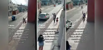 Padre juega con su hija mientras la lleva al colegio: "Es un buen papá" Padre juega con su hija mientras la lleva al colegio: "Es un buen papá"