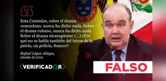Es falso que la CIDH "nunca ha dicho nada" sobre Venezuela, Cuba y Nicaragua, como afirmó Rafael López Aliaga Es falso que la CIDH "nunca ha dicho nada" sobre Venezuela, Cuba y Nicaragua, como afirmó Rafael López Aliaga