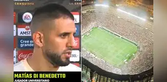 Di Benedetto agradeció a los hinchas de la 'U' que llenan el Monumental: "Nos hacen sentir poderosos"