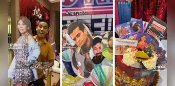 Joven celebra su cumpleaños con temática de “Magaly TV, la firme” y causa furor: “Hincha del chisme”