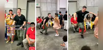 Extranjero baila huaylas en fiesta peruana y deja en shock con su zapateo: “Es cajamarquino”