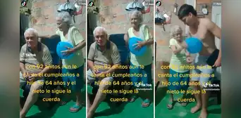 ¡Amor de madre! Mujer de 92 años hace música con un globo para celebrar el cumpleaños de su hijo ¡Amor de madre! Mujer de 92 años hace música con un globo para celebrar el cumpleaños de su hijo