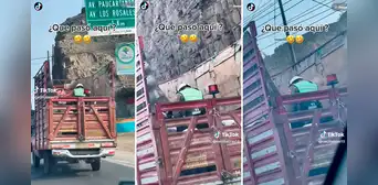 ¿Se quedó dormido? Captan a policía viajando con todo y moto en la tolva de un camión ¿Se quedó dormido? Captan a policía viajando con todo y moto en la tolva de un camión