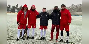 Cienciano postergó su entrenamiento por la caída de nieve en Cusco Cienciano postergó su entrenamiento por la caída de nieve en Cusco