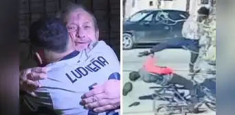 Joven detiene con patada voladora a delincuente que le robó a anciano: “El instinto me llamó”