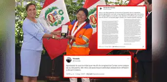 Isabel Cortez: asesores de congresista renuncian tras condecoración de Dina Boluarte